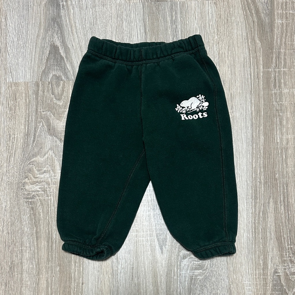 Roots Dark Green Baby Sweatpants